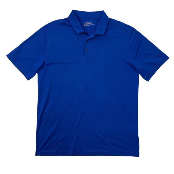 Nike Golf Shirt Mens L Large Surf Blue Dri Fit Tour Performance Polo Collared - Picture 1 of 12